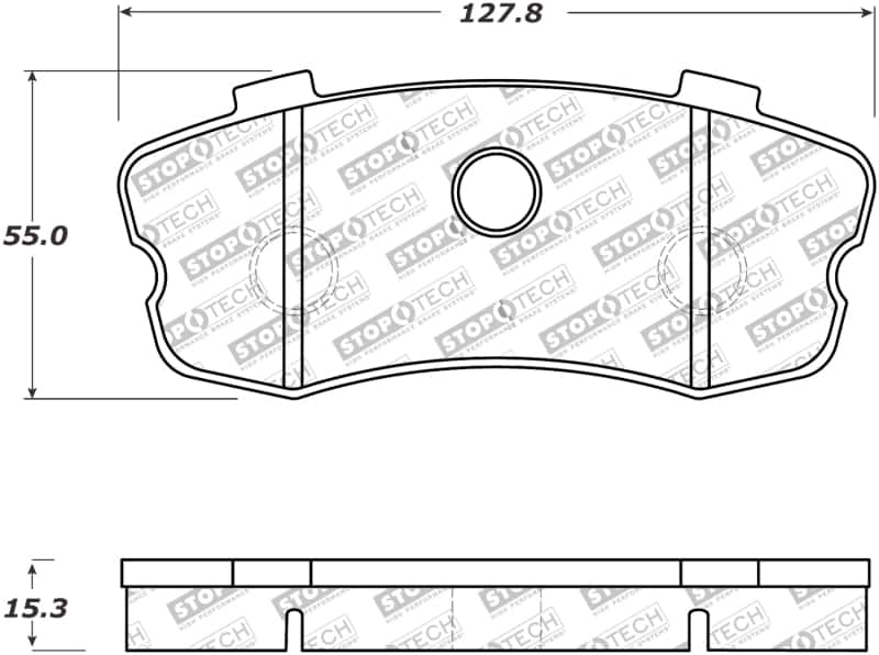 Stoptech — StopTech Performance 06-09 Chevy Corvette Z06 Rear Brake Pads
Sport Brake Pad - view 6