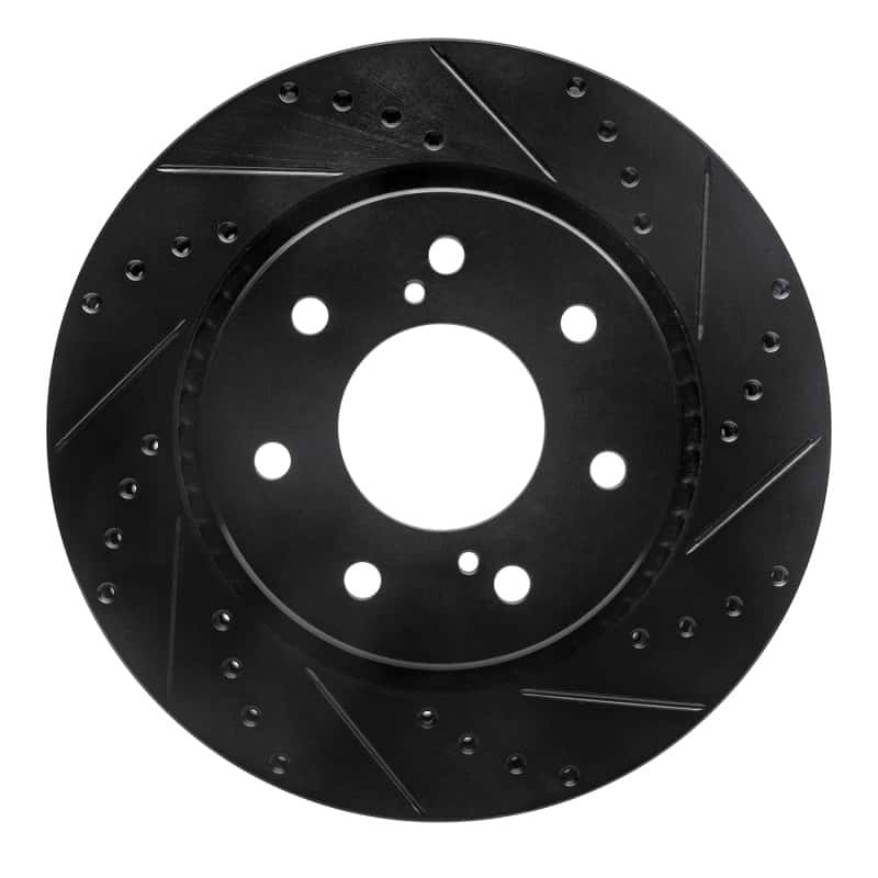 R1 Concepts — R1 10-14 Ford F-150 RWD Front Right Drilled & Slotted Black Brake Rotor
R1 Brake Rotor Drill - view 1