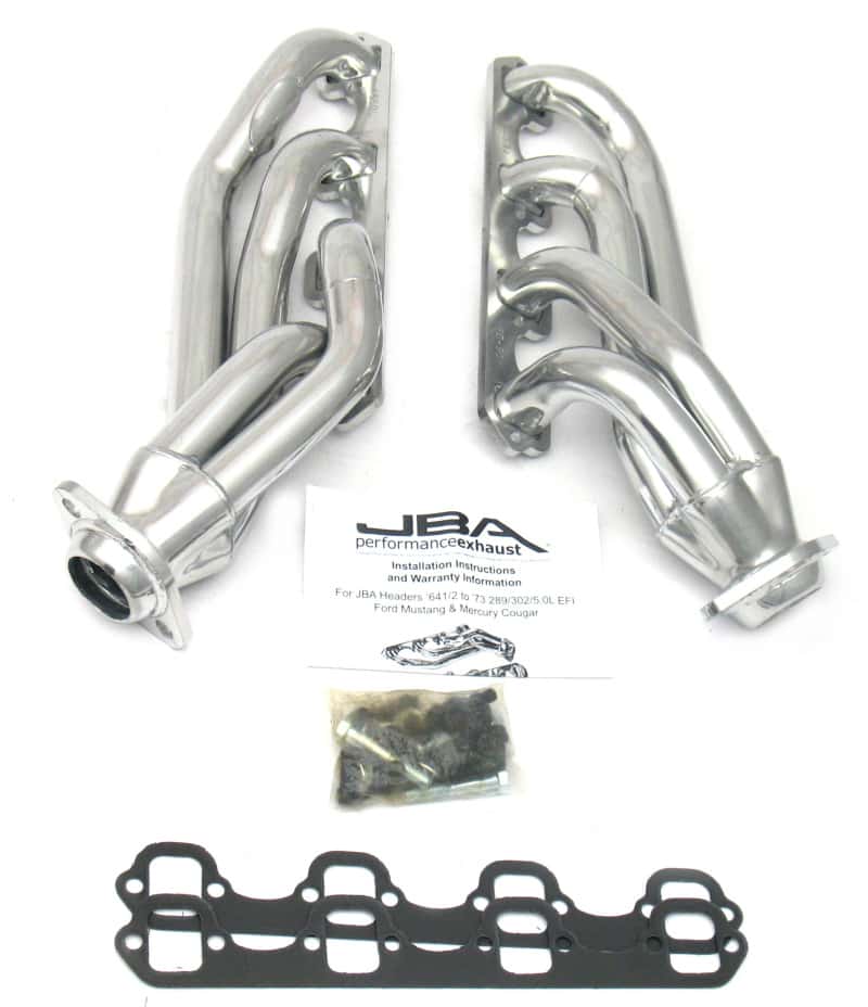 JBA — JBA 65-73 Ford Mustang 260-302 SBF 1-5/8in Primary Silver Ctd Mid Length Header
Exhaust Header - view 1