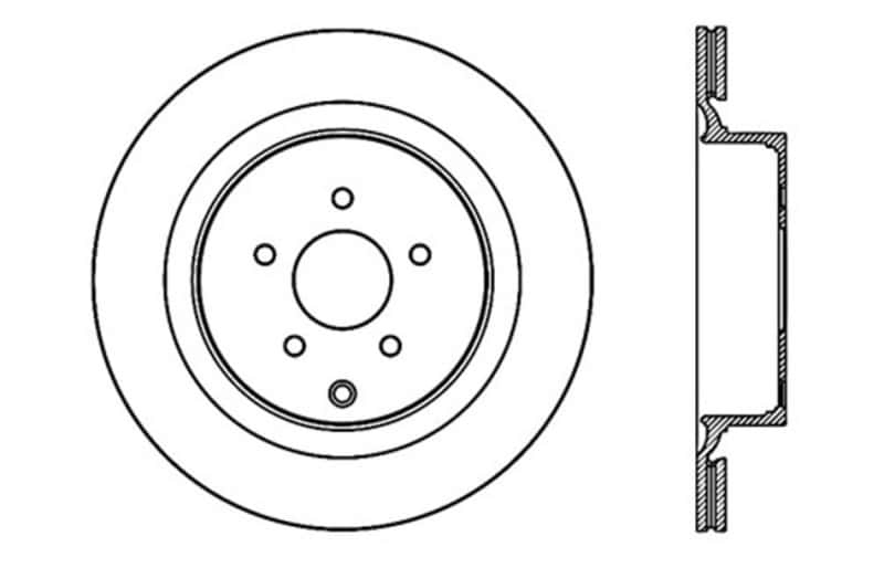Stoptech — StopTech 09 Infiniti FX50 SportStop Slotted & Drilled Rear Left Rotor
Disc Brake Rotor
Slot/Drill Rotor - view 4