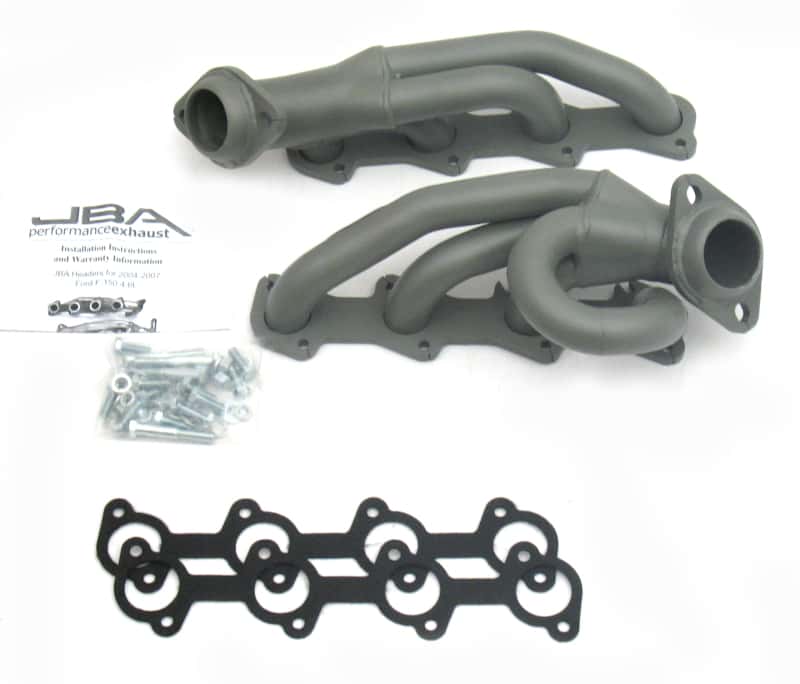 JBA — JBA 04-08 Ford F-150 4.6L 2V 1-1/2in Primary Ti Ctd Cat4Ward Header
Exhaust Header - view 1