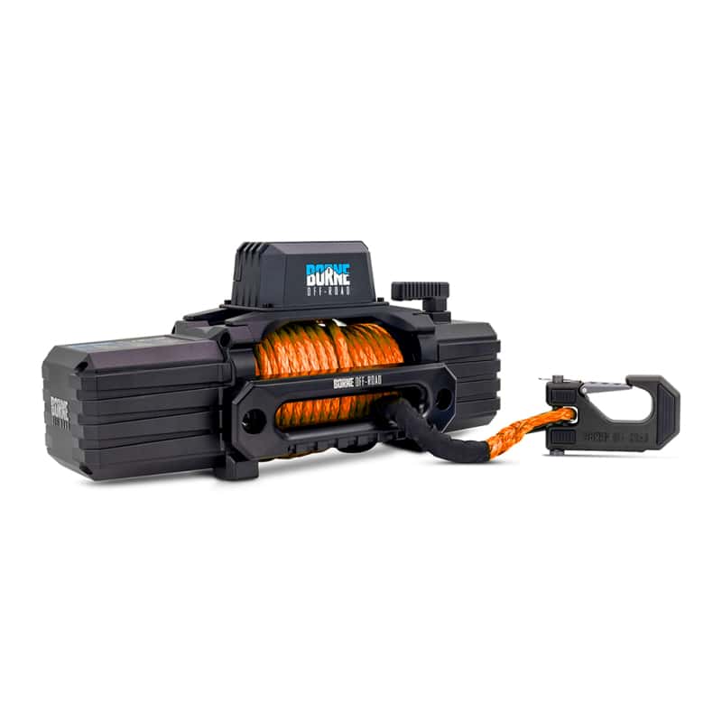 Borne Off-Road — Borne Off-Road 10K Winch - Orange Synthetic Rope - view 2