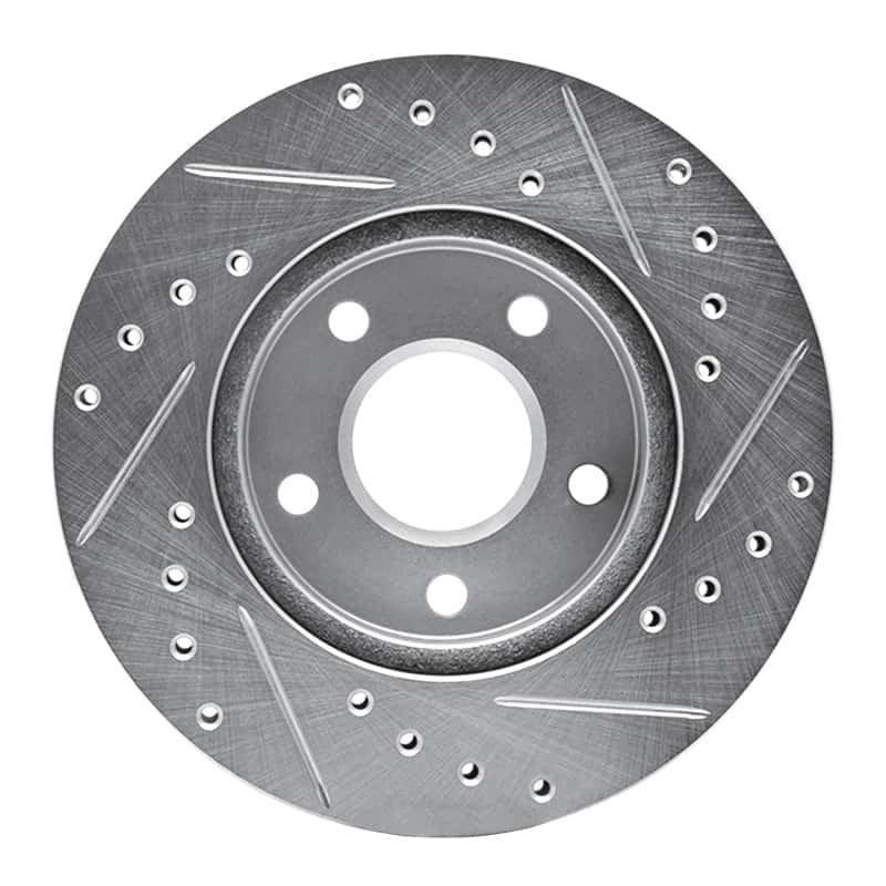R1 Concepts — R1 85-91 Buick SKYHAWK Front Left Drilled & Slotted Silver Brake Rotor
R1 Brake Rotor Drill - view 5