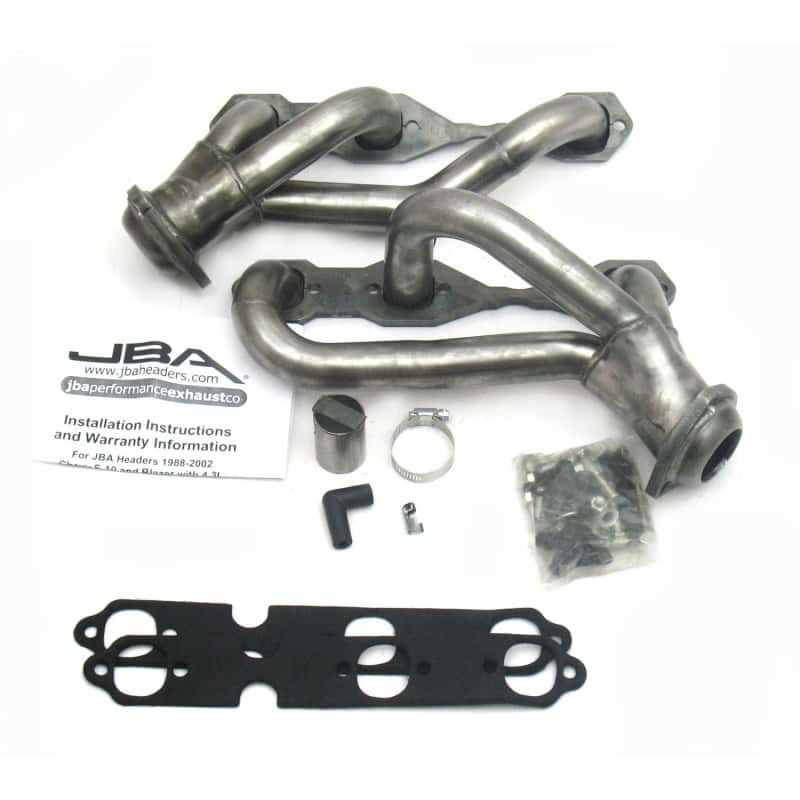 JBA — JBA 88-95& 02-03 GM S-Truck 4.3L V6 2WD 1-1/2in Primary Raw 409SS Cat4Ward Header
Exhaust Header - view 2