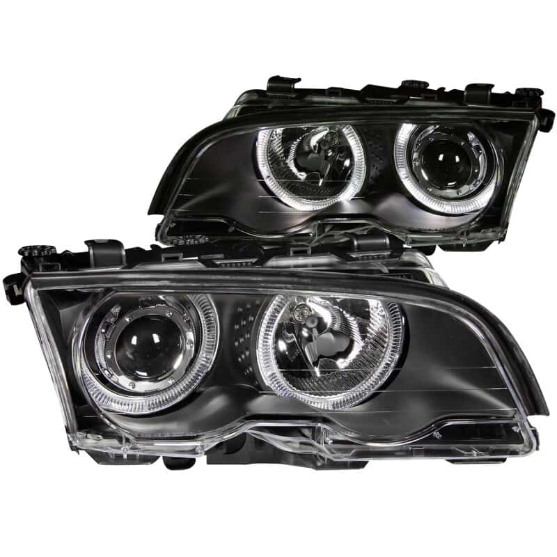 ANZO — ANZO 1999-2001 BMW 3 Series E46 Projector Headlights w/ Halo Black
Head Light Set
HdLtSet - view 2