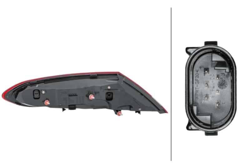 Hella — Hella 2019-2020 Mercedes-Benz C300 Right Outer Tail Light - view 2