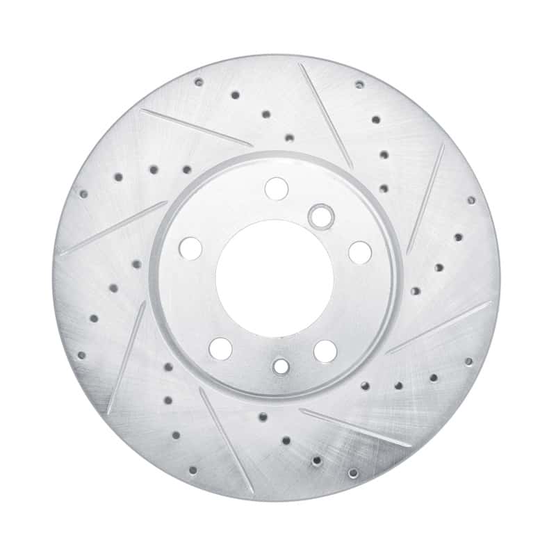 R1 Concepts — R1 00-03 BMW 530I Front Right Drilled & Slotted Silver Brake Rotor
R1 Brake Rotor Drill - view 1
