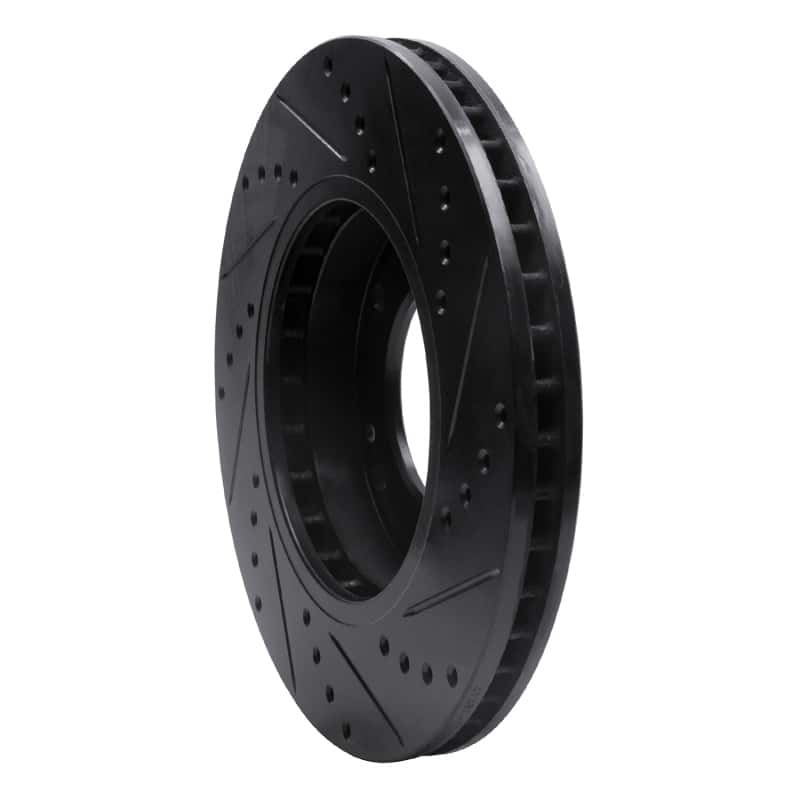 R1 Concepts — R1 03-06 Kia Sorento Front Left Drilled & Slotted Black Brake Rotor
R1 Brake Rotor Drill - view 4