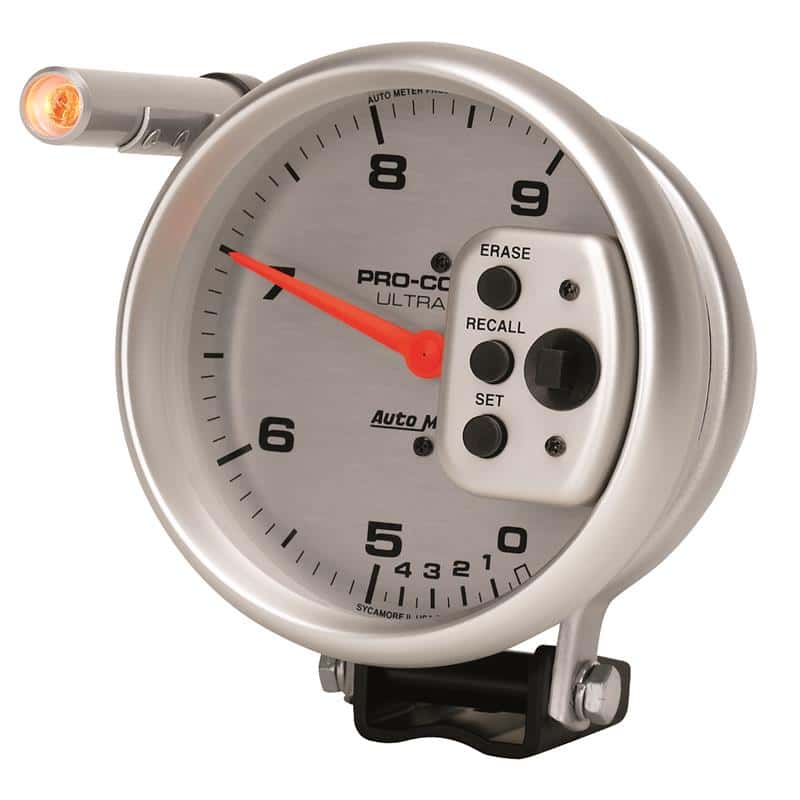 AutoMeter — Autometer Ultra-Lite 5 inch 9000 RPM Dual Range w/ Shift-Lite and Memory Tach
5" TACH, 9,000 RPM, - view 3