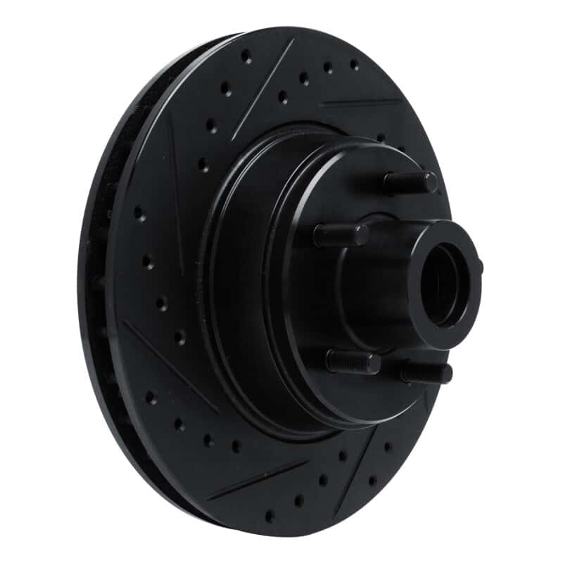 R1 Concepts — R1 74-84 Chrysler Imperial Front Left Drilled & Slotted Black Brake Rotor
R1 Brake Rotor Drill - view 2