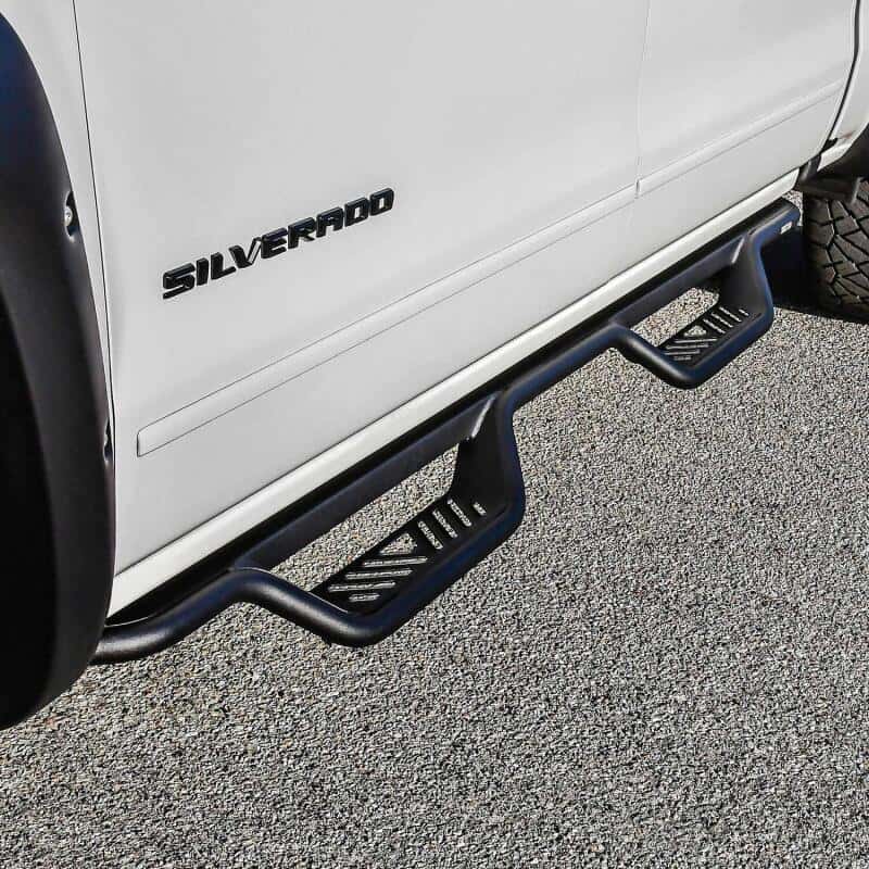 Westin — Westin 14-18 Chevrolet Silverado/GMC Sierra Crew Cab Outlaw Nerf Step Bars (Excl. Diesel) -Text. Blk
Nerf Drop Step Bars - view 5
