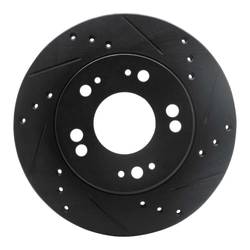R1 Concepts — R1 90-05 Chrysler SEBRING Front Right Drilled & Slotted Black Brake Rotor
R1 Brake Rotor Drill - view 1