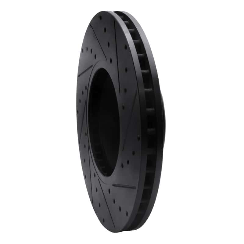 R1 Concepts — R1 12-21 BMW 228I Front Left Drilled & Slotted Black Brake Rotor
R1 Brake Rotor Drill - view 4