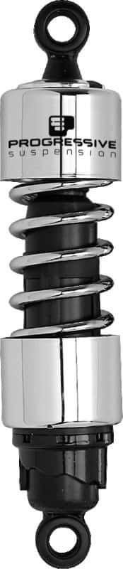 Progressive — Progressive Harley-Davidson 412 Series Shocks 13.5in - Chrome - view 2