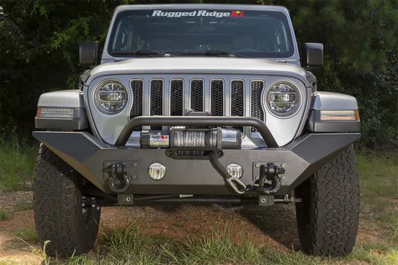 Rugged Ridge — Rugged Ridge Spartan Front Bumper HCE W/Overrider 18-20 Jeep Wrangler JL/JT
OFFROAD_BUMPERS
Bumper- Front - view 5