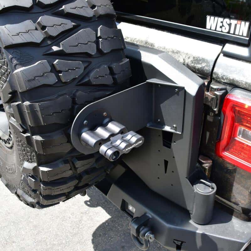 Westin — Westin 07-18 Jeep Wrangler JK / 18-22 Jeep Wrangler JL RotoPax Mount - Tex. Blk
Bumper- Rear
Bumper-Rear - view 2