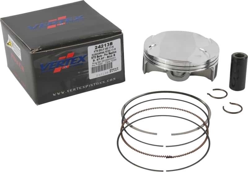 Vertex Pistons — Vertex Pistons 17-19 350 EXC-F/17-19 FE 350 Forged Replica Piston Kit - view 2