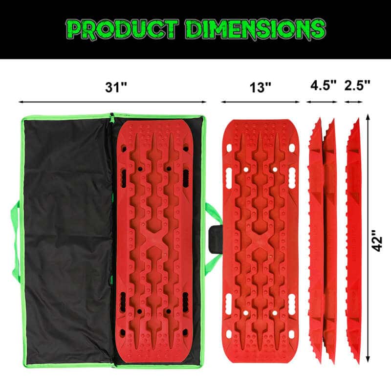 Rhino USA — Rhino USA Recovery Traction Boards - Red (Pair)
Vehicle Mat - view 2