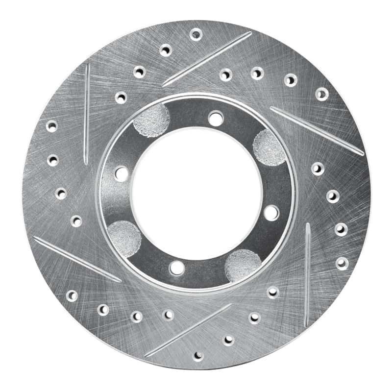 R1 Concepts — R1 87-99 Hyundai Accent Front Left Drilled & Slotted Silver Brake Rotor
R1 Brake Rotor Drill - view 1