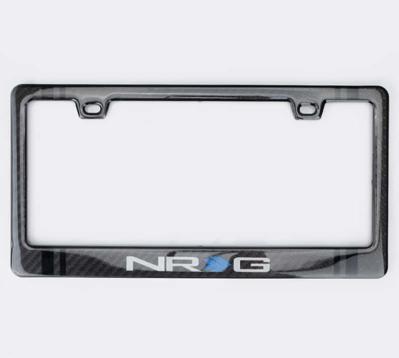 NRG — NRG Carbon License Plate Frame/ Fiber Poly Dip Finish Wet w/ NRG Logo - view 1