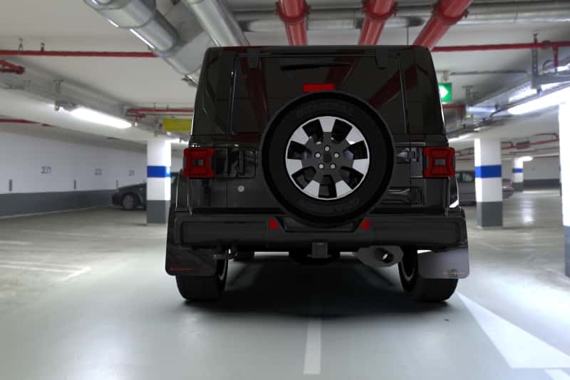 Rally Armor — Rally Armor 18-25 Jeep JL Wrangler Black UR Mud Flap w/Red Logo
Mud Flap - view 2
