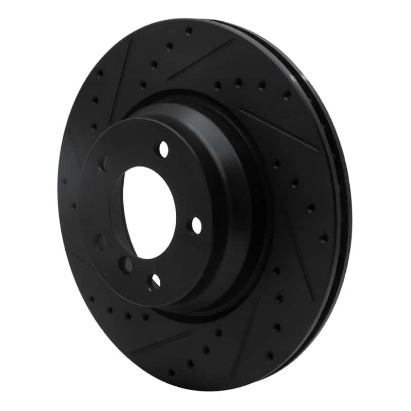 R1 Concepts — R1 06-12 BMW X1 (USA/Canada) Front Left Drilled & Slotted Black Brake Rotor
R1 Brake Rotor Drill - view 2