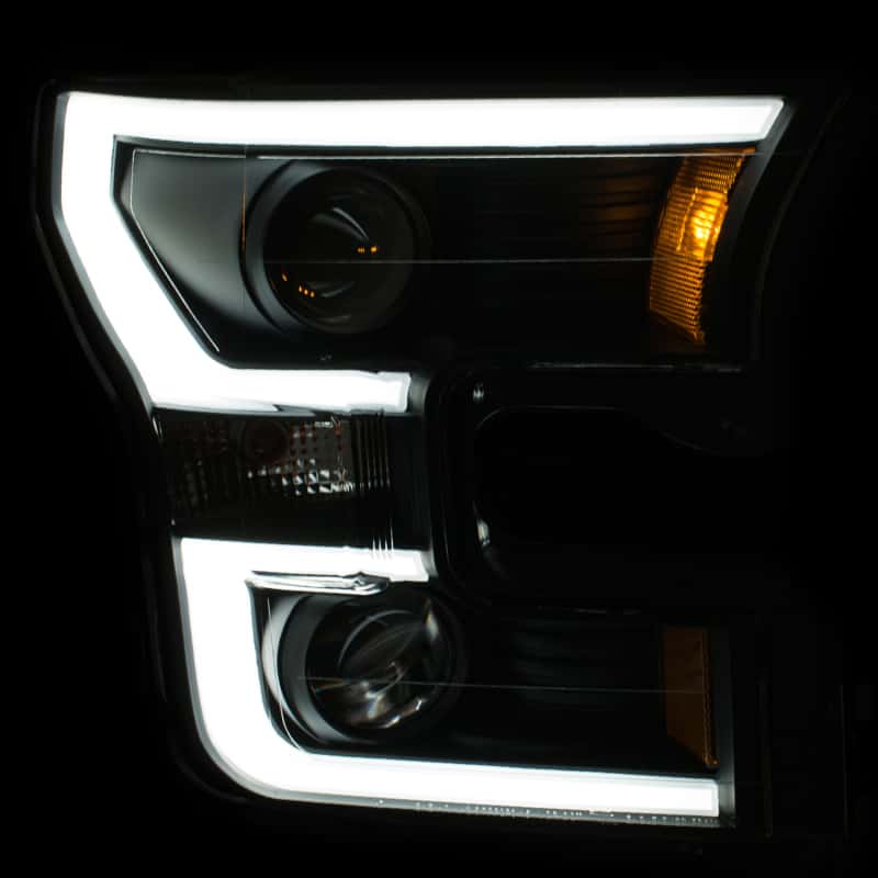 ANZO — ANZO 2015-2016 Ford F-150 Projector Headlights w/ Plank Style Design Black w/ Amber
Head Light Set
HdLtSet - view 6