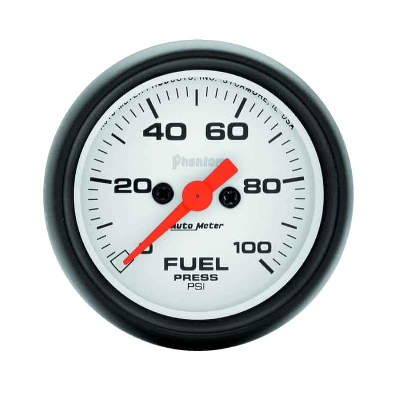 AutoMeter — Autometer Phantom 52mm 0-100 PSI Fuel Pressure Gauge
2" FUEL PRESS, 0-100 - view 1