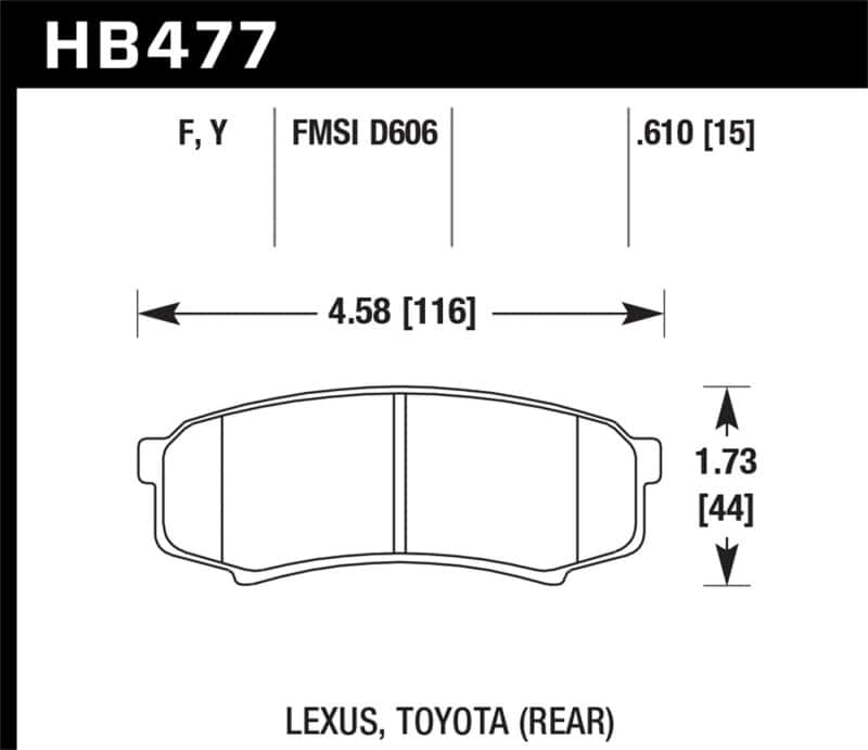 Hawk Performance — Hawk HPS Street Brake Pads
Disc Brake Pad - view 2