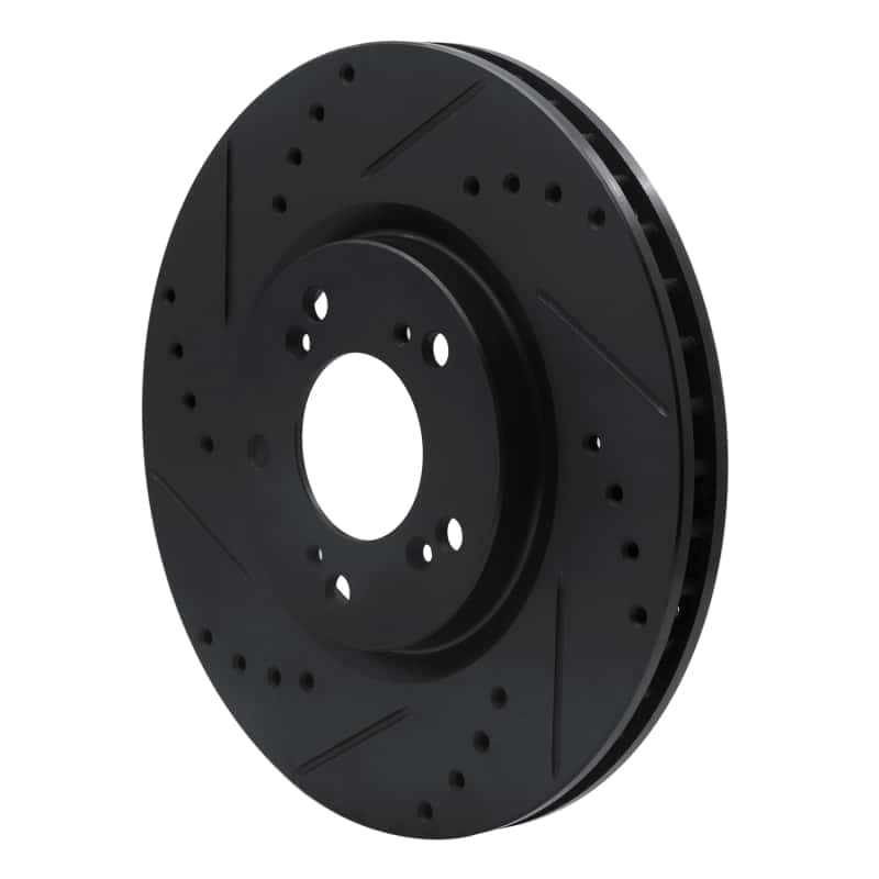 R1 Concepts — R1 00-09 Honda S2000 Front Left Drilled & Slotted Black Brake Rotor
R1 Brake Rotor Drill - view 2