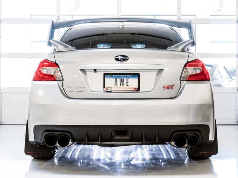 AWE Tuning — AWE Tuning Subaru STI VA / WRX GV / STI GV Sedan Touring Edition Exhaust - Diamond Black Tip (102mm)
Touring Exhaust - view 3