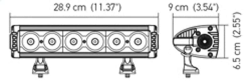 Hella — Hella Value Fit Design 11in - 60W LED Light Bar - Combo Beam - view 5