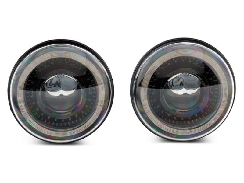 Raxiom — Raxiom 07-18 Jeep Wrangler JK Axial Series 7-In Dragon Eye LED Headlights- Blk Housing (Clear Lens)
Headlights - view 10
