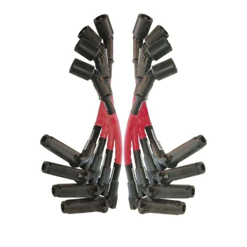 Moroso — Moroso 11in Long Sleeved Coil On Plug Ultra Spark Plug Wire Set - Red - view 1