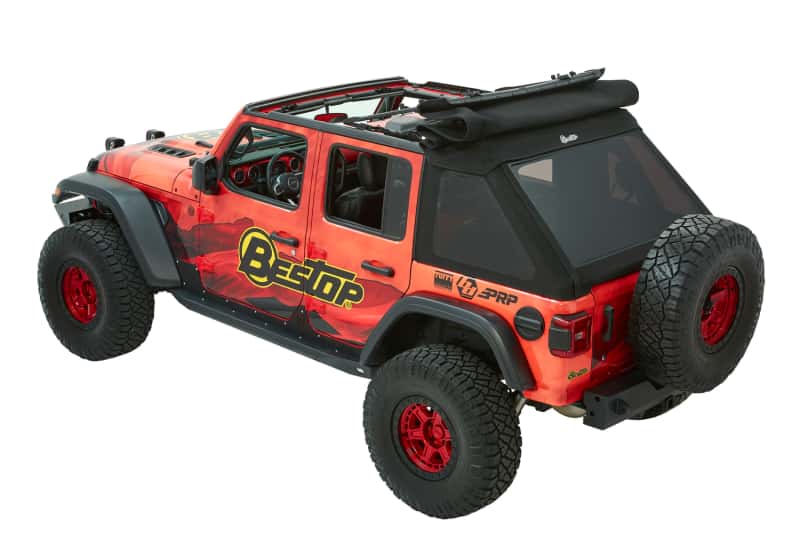 Bestop — Bestop 18-26 Jeep Wrangler JL 4-Door Trektop Ultra (Premium Black Twill)
Trektop Ultra - view 2
