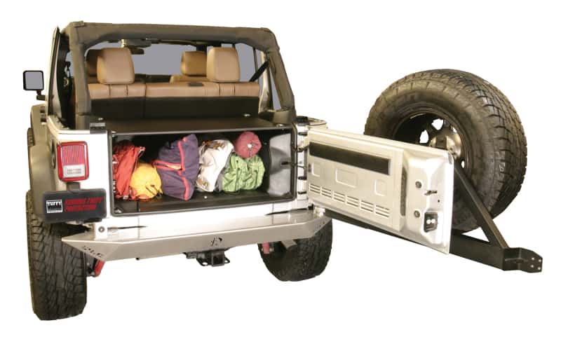 Tuffy Products — Tuffy Jk Unlimited Tailgate Enclosure- Black For 2011+
Cargo Enclosure - view 4
