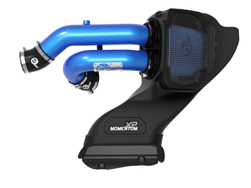 aFe — aFe 21-22 Ford F-150 Raptor V6-3.5L(tt) Momentum XP Cold Air Intake System - Blue w/ Pro 5R Filter
Momentum XP Intake - view 5