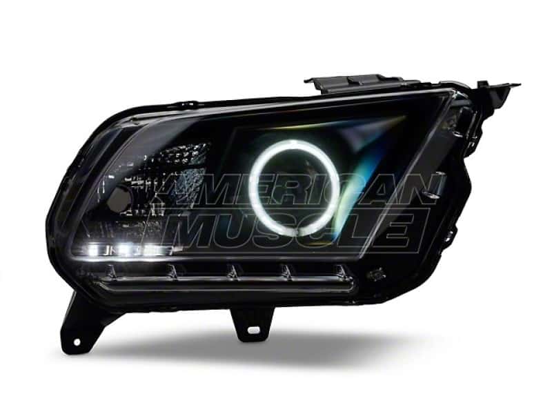 Raxiom — Raxiom 10-12 Ford Mustang w/ Headlights CCFL Halo Projector Headlights- Black Housing (Clear Lens)
Headlights - view 2