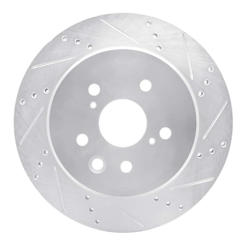 R1 Concepts — R1 06-20 Lexus IS250 Rear Right Drilled & Slotted Silver Brake Rotor
R1 Brake Rotor Drill - view 1