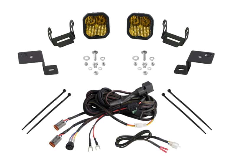 Diode Dynamics — Diode Dynamics 21-22 Ford F-150 SS3 Stage Series Backlit Ditch Light Kit - Yellow Pro Combo - view 1