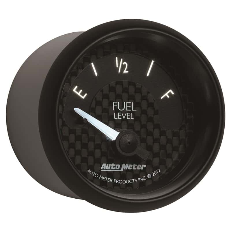 AutoMeter — Autometer GT Series 52mm Short Sweep Electronic 240-33 ohms Fuel Level (For use w/ 3262)
2-1/16" FUEL LEVEL, - view 11