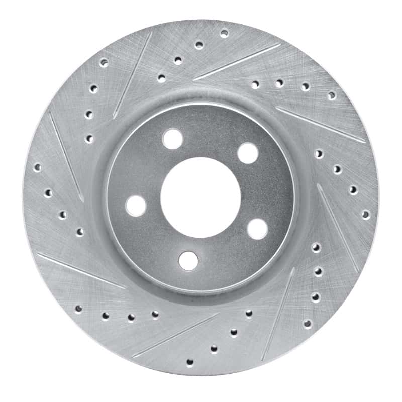 R1 Concepts — R1 03-09 Chrysler PT Cruiser Front Left Drilled & Slotted Silver Brake Rotor
R1 Brake Rotor Drill - view 1