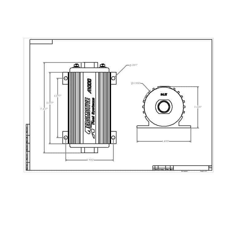 Aeromotive — Aeromotive A1000 Fuel Pump - EFI or Carbureted Applications
Fuel Pump - view 8