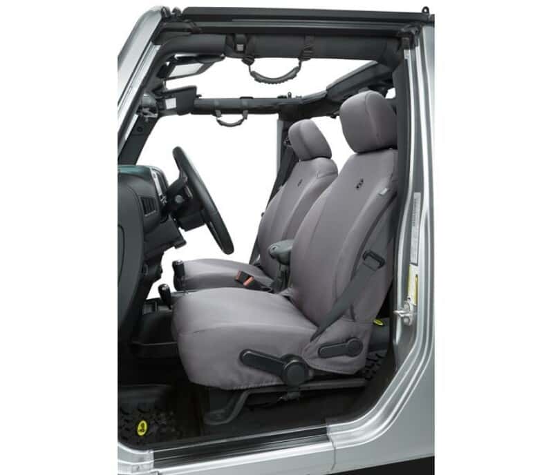 Bestop — Bestop 13-18 Jeep Wrangler JK Front Seat Covers (Charcoal) - view 1