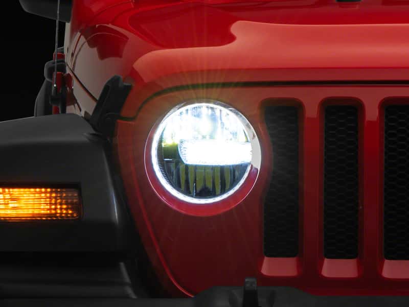 Raxiom — Raxiom 18-23 Jeep Wrangler JL Axial Series 9-In LED Headlights- Blk Housing (Clear Lens)
Headlights - view 1