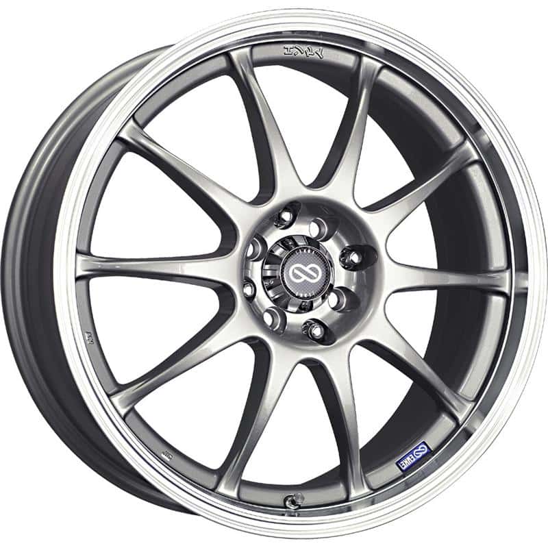 Enkei — Enkei J10 15x6.5 4x100/108 38mm Offset 72.6mm Bore Dia Silver w/ Machined Lip Wheel - view 2