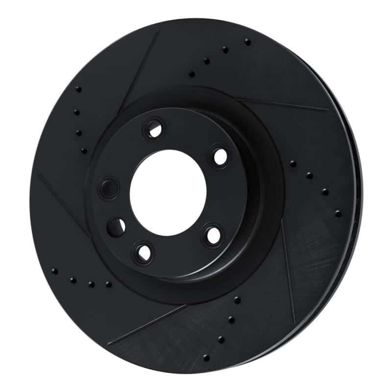 R1 Concepts — R1 11-18 Porsche Cayenne Right Front Drilled & Slotted Black Brake Rotor
R1 Brake Rotor Drill - view 2
