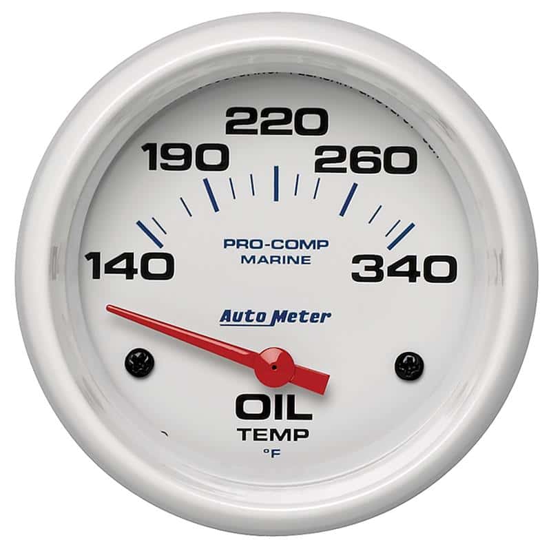 AutoMeter — Autometer Marine White Air-Core Electric Oil Temperature Gauge 2-5/8in 140-300 Deg F
GA 2.6" OT 300 E MW - view 2