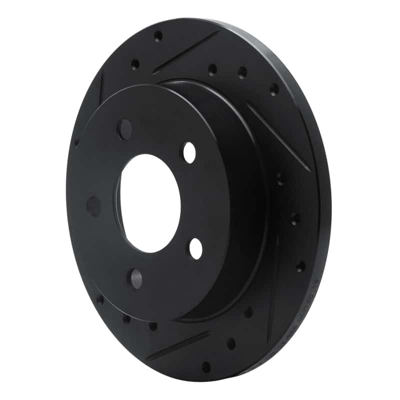 R1 Concepts — R1 94-04 Ford Mustang Rear Left Drilled & Slotted Black Brake Rotor
R1 Brake Rotor Drill - view 2
