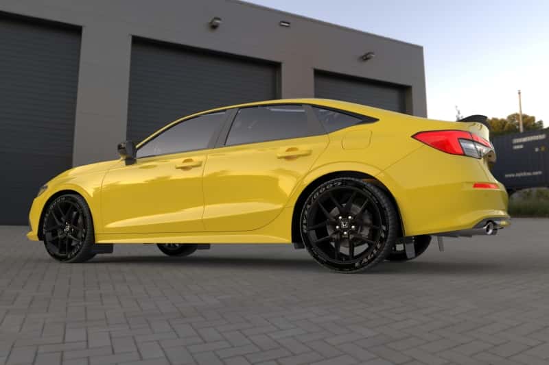Rally Armor — Rally Armor 22-26 Honda Civic/Civic Si/Sport Black UR Mud Flap w/Red Logo
Mud Flap - view 5